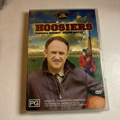Hoosiers (DVD, 1987) Gene Hackman, Dennis Hopper Region 4