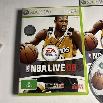 NBA Live 08 Xbox 360 Manual PAL