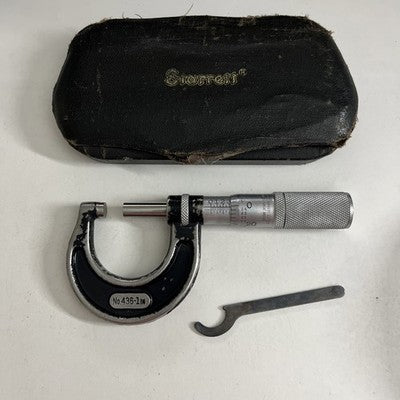 Starrett No. 436-1 Outside Micrometer 0–1 inch Capacity Vintage