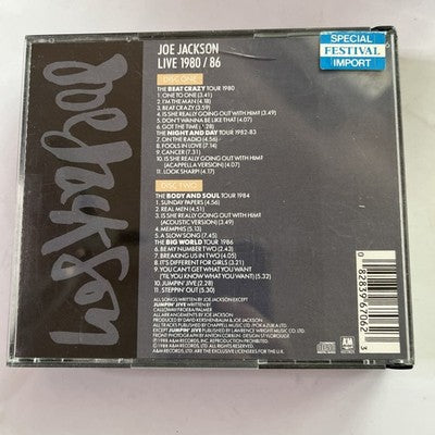 Joe Jackson – Live 1980/86 (CD, 1988, 2-Disc) Europe 396706-2