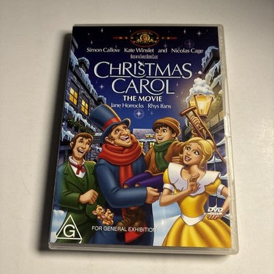 Christmas Carol - The Movie (DVD, 2001) Kate Winslet, Nicholas Cage Region 4 NEW