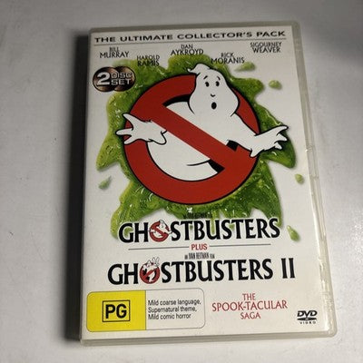 Ghostbusters / Ghostbusters II (DVD, 1989) Bill Murray Region 4 NEW