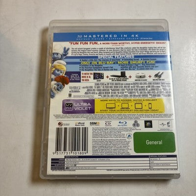 The Smurfs 2 In 3D (Blu-ray 3D, 2013) All Regions