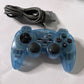 Hori Sony PlayStation Analog Sindou Fighting Controller Clear Blue For PS1 PS2