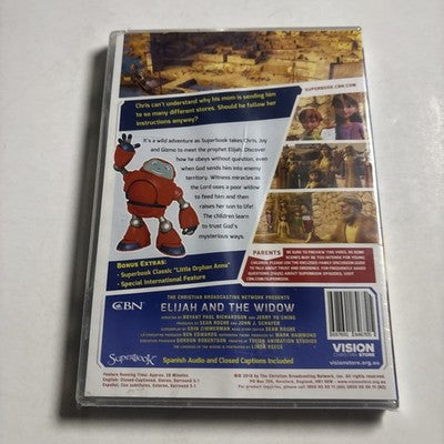 Superbook - Elijah and the Widow (DVD, 2018) All Regions *New Sealed*