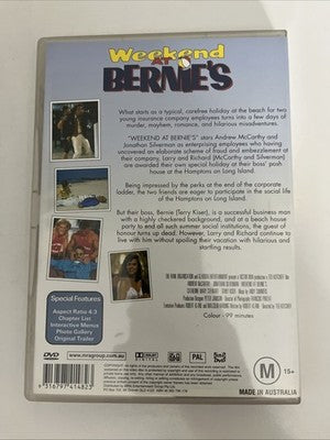 Weekend at Bernie's (DVD, 1989) Andrew Mccarthy, Jonathan Silverman Region 4