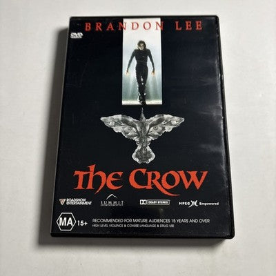 The Crow (DVD, 1994) Brandon Lee Region 4 NEW