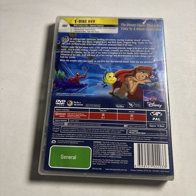 The Little Mermaid (DVD, 1989) Disney Region 4