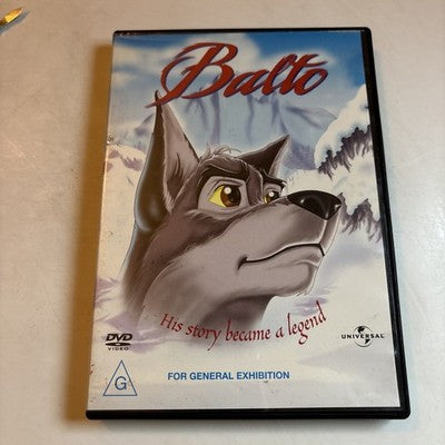 Balto (DVD, 1995) Kevin Bacon, Bridget Fonda, Bob Hoskins, Region 4,2