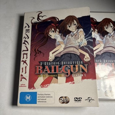 A Certain Magical Railgun : Season 1 : Part 1 (DVD, 2013) Region 4,2