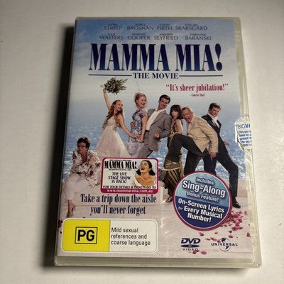 Mamma Mia! (DVD, 2008) Meryl Streep, Colin Firth Region 4 *New Sealed*