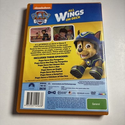 Paw Patrol - All Wings on Deck (DVD, 2016) Region 4