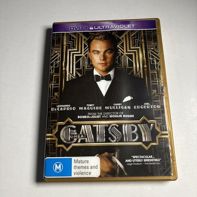The Great Gatsby (DVD, 2013) Leonardo DiCaprio, Joel Edgerton Region 4 NEW
