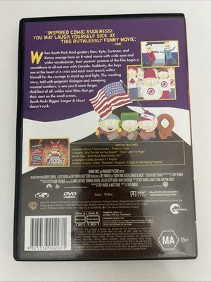 South Park: Bigger, Longer & Uncut (DVD, 1999) Region 4