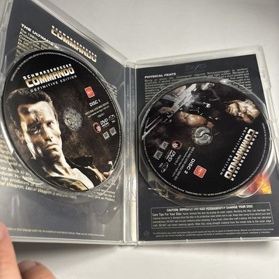 Commando - Definitive Edition (DVD, 1985) Arnold Schwarzenegger Region 4