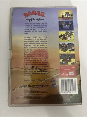 Babar: King Of The Elephants (DVD, 1999) Region 4