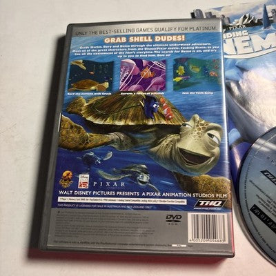 Finding Nemo PS2 Playstation 2 Sony Platinum Complete w/ Manual PAL