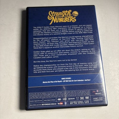 NBA Champions 2017 The Finals - Golden State Warriors (DVD, 2017) Region 4
