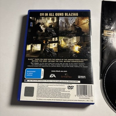 Black PS2 Sony Playstation 2 PAL Manual