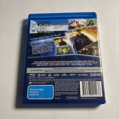 Doctor Strange (Blu-ray + DVD, 2016) Benedict Cumberbatch, All Regions