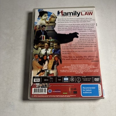 Family Law (DVD, 2006) Julieta Diaz, Daniel Hendler Region 4 NEW
