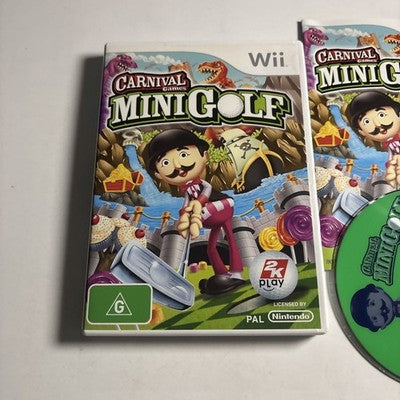 Carnival Games Mini Golf Nintendo Wii - Complete with Manual PAL