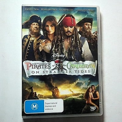 Pirates of the Caribbean - On Stranger Tides (DVD 2011) Johnny Depp Region 4 NEW