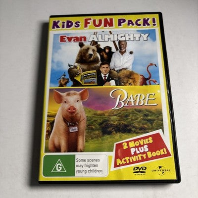 Evan Almighty / Babe (DVD, 2007) Steve Carell Region 4,2 NEW