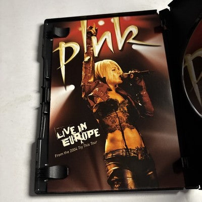 P!Nk - Live in Europe: from the 2004 Try this Tour (DVD, 2006) All Regions