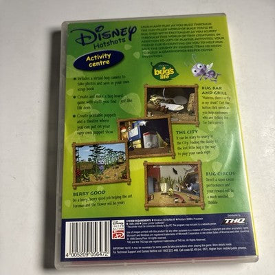 Disney Hotshots A Bug's Life PC CD-ROM Video Game Ages 4 And Up