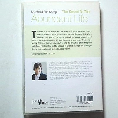 The Secret Of Abudance Life (DVD) Joseph Prince All Regions