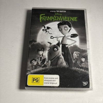 Frankenweenie (DVD, 2012) Christopher Lee, Martin Landau, Region 4 *New Sealed*