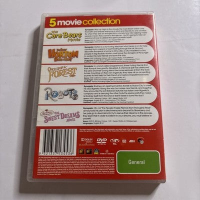 Care Bears, Robots, Sweet Dreams, Once Upon A Forest, Horton Hears & Who DVD