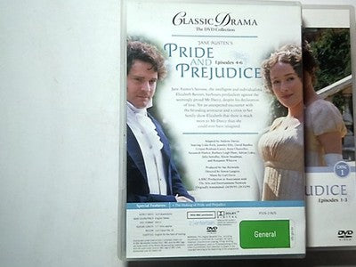 Jane Austen's Pride and Prejudice (DVD, 1995) Region 4,2