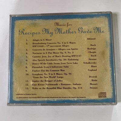 Stephanie Alexander - Music for Recipes My Mother Gave Me (CD, 1997)