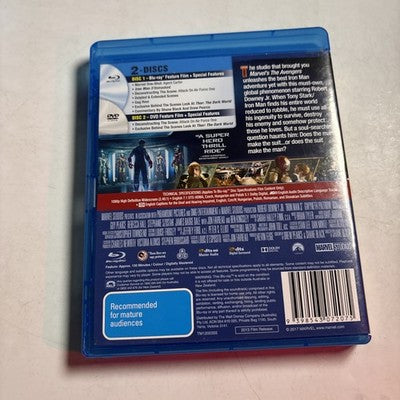 Iron Man 3 (Bluray, 2013) Robert Downey Jr All Regions
