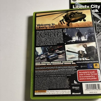 Grand Theft Auto IV - Xbox 360 Game in Case w/ Manual & Map PAL