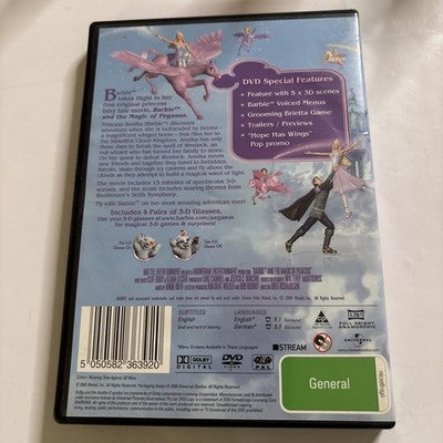 Barbie and the Magic of Pegasus (DVD, 2005) Region 4,2