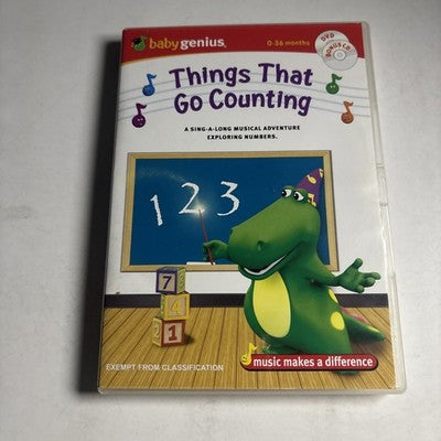 Baby Genius - Things That Go Counting (DVD, 2006) Region 1