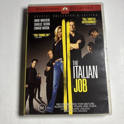 The Italian Job (DVD, 2003) Mark Wahlberg, Charlize Theron Region 4