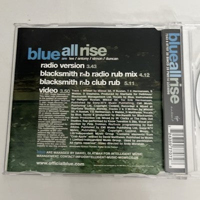 Blue – All Rise (CD, 2001) Australia 7243 8 97707 28