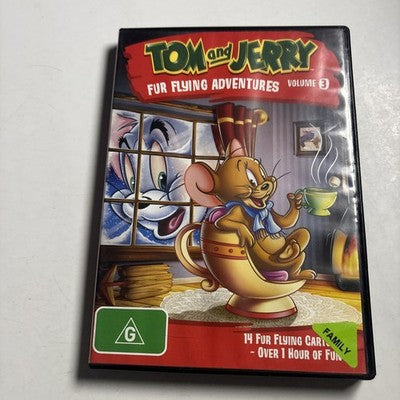 Tom and Jerry - Fur Flying Adventures : Vol 3 (DVD, 2011) Region 4