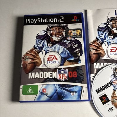 Madden NFL 08 Sony Playstation 2 PS2 PAL Complete