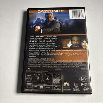 Collateral (DVD, 2004) Tom Cruise, Janie Foxx Region 4 NEW