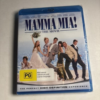 Mamma Mia! (Blu-ray, 2008) Meryl Streep Region B *New Sealed*