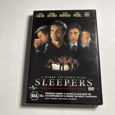 Sleepers (DVD 1996) Brad Pitt, Dustin Hoffman, Kevin Bacon, Region 4,2 NEW
