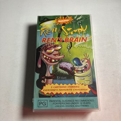 Ren & Stimpy - Ren's Brain (VHS, 1996) PAL