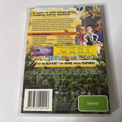 Cloudy with a Chance of Meatballs 2 (DVD, 2013) Animated Movie Region 4,2