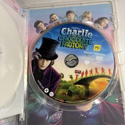 Charlie and the Chocolate Factory (DVD, 2005) Johnny Depp Region 4