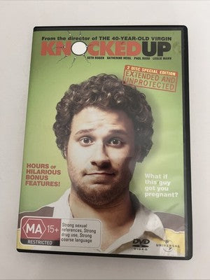 Knocked Up (DVD, 2007) Seth Rogen, Jonah Hill, Katherine Heigl Region 4 &2